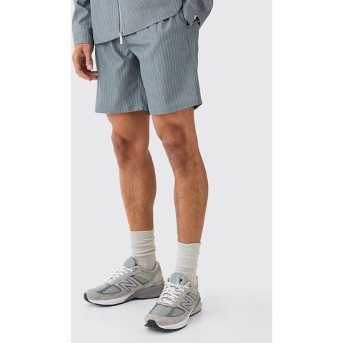 Pantalones Cortos Con Cintura Elástica Y Raya Diplomática - boohoo - Modalova