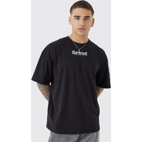 Camiseta Oversize Con Estampado Gráfico Homme - boohoo - Modalova