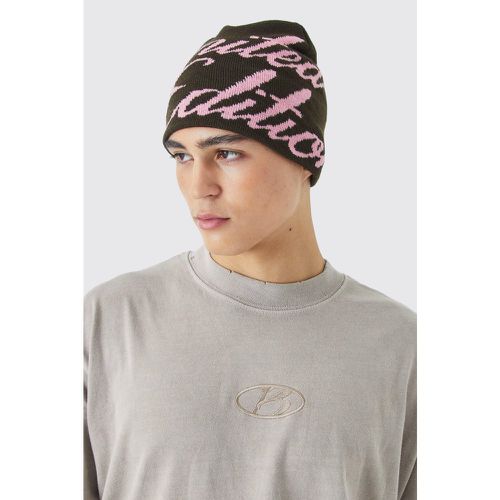 Berretto Beanie con grafica Limited Edition - boohoo - Modalova