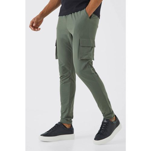 Pantaloni Cargo leggeri in Stretch Skinny Fit elasticizzati - boohoo - Modalova