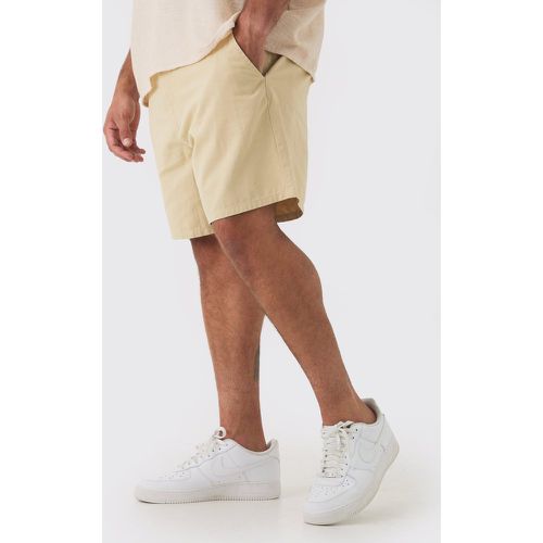 Pantalón Corto Plus Holgado Con Cintura Fija En Tonos Piedra - boohoo - Modalova