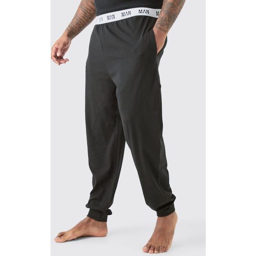 Pantaloni tuta da casa Plus Size Man neri - boohoo - Modalova