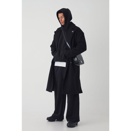 Soprabito a doppiopetto oversize con spalle scese - boohoo - Modalova