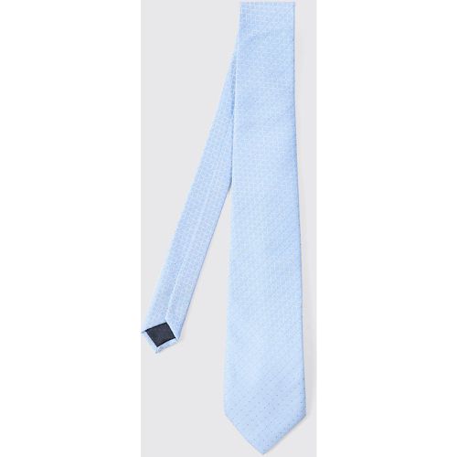 Slim Satin Tie In Light Blue, Azul - boohoo - Modalova