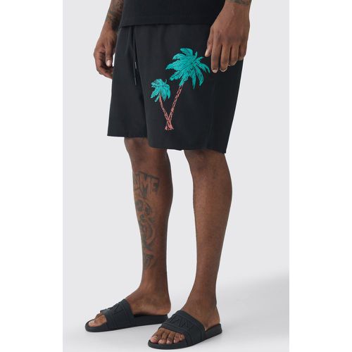 Plus Palm Motif Printed Swim Shorts - boohoo - Modalova