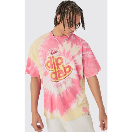 Oversized Tie Dye Dip Dab License T-shirt - boohoo - Modalova