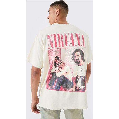 Oversized Nirvana Wash License T-shirt - boohoo - Modalova