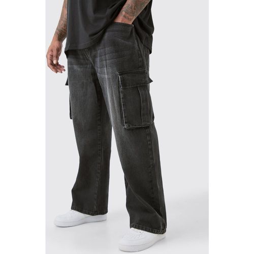 Jeans Cargo rigidi Plus Size rilassati - boohoo - Modalova