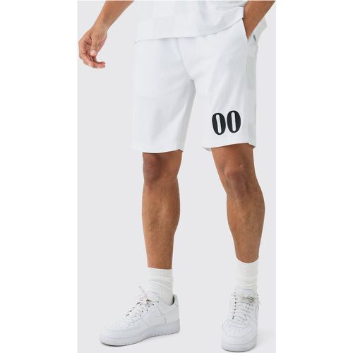 Loose Fit Mid Length Side Panel Airtex Shorts - boohoo - Modalova