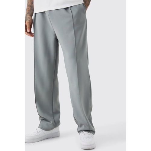 Tall Tricot Pin Tuck Relaxed Fit Trousers - boohoo - Modalova