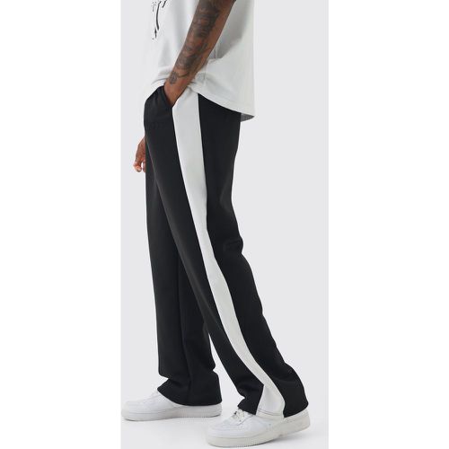 Tall Tricot Side Panel Embroidered Relaxed Fit Trousers - boohoo - Modalova