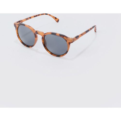 Gafas De Sol Retro Redondas Marrones De Carey - boohoo - Modalova