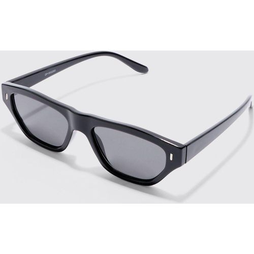 Plastic Chunky Frame Sunglasses In Black - boohoo - Modalova