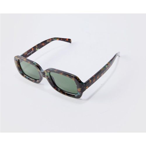 Gafas De Sol Rectangulares Con Lentes En Contraste - boohoo - Modalova