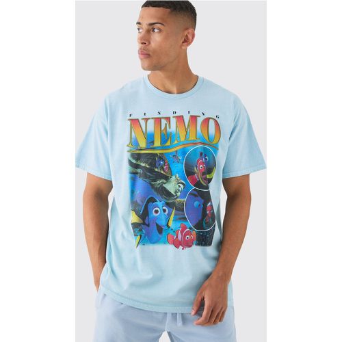 Camiseta Oversize Con Lavado A La Piedra De Finding Nemo Disney - boohoo - Modalova
