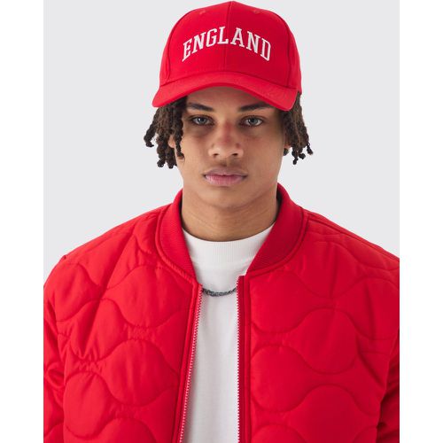 Gorra Roja Con Bordado England - boohoo - Modalova