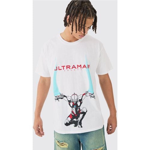 Camiseta Holgada Con Estampado De Anime Ultraman - boohoo - Modalova