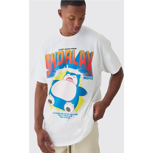 T-shirt oversize ufficiale di Pokemon Snorlax - boohoo - Modalova