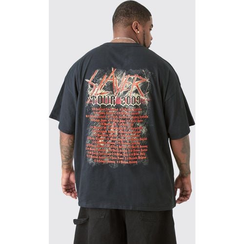 Camiseta Plus Con Estampado Frontal Y En La Espalda De Slayer - boohoo - Modalova