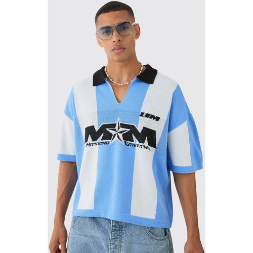 Top squadrato oversize in maglia da calcio - boohoo - Modalova