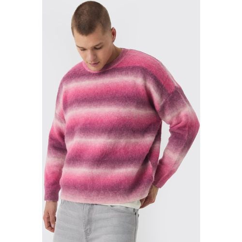 Maglione squadrato oversize in maglia sfumata - boohoo - Modalova