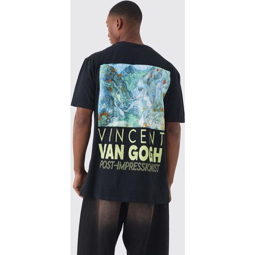 Camiseta Oversize Con Estampado De Van Gogh - boohoo - Modalova