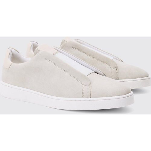 Zapatillas Deportivas De Ante Sintético Color Piedra - boohoo - Modalova