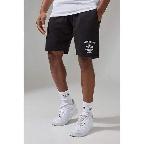 Pantalón Corto Man Active Holgado Con Barra - boohoo - Modalova