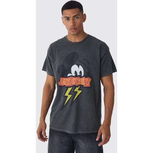 T-shirt oversize ufficiale Mickey Mouse Disney Wash con stampa - boohoo - Modalova