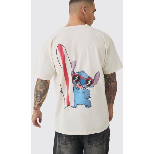 Camiseta Oversize De Disney Con Lavado A La Piedra Y Estampado De Lilo And Stitch - boohoo - Modalova