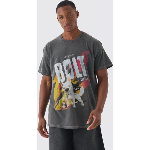 T-shirt oversize ufficiale Disney con stampa Bolt - boohoo - Modalova