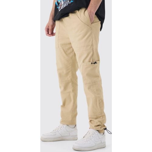 Pantalón Deportivo Tall Cargo Ajustado Con Alamar - boohoo - Modalova