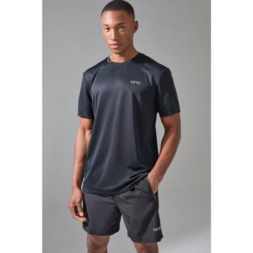 Camiseta Man Active Jaspeada Resistente - boohoo - Modalova