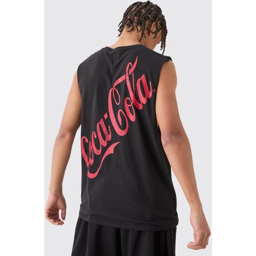 Camiseta Sin Mangas Oversize Con Estampado De Coca Cola - boohoo - Modalova