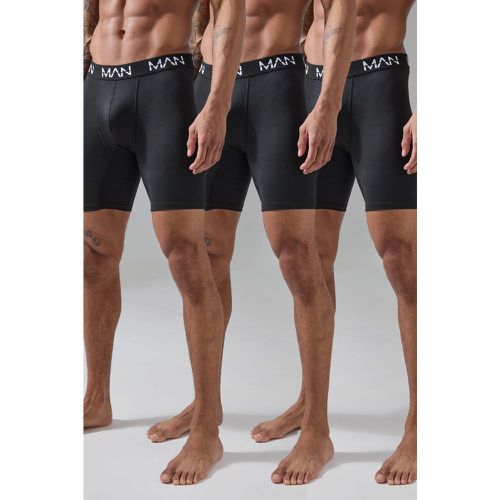 Pack De 3 Bóxers Man Active Resistentes De 18Cm - boohoo - Modalova