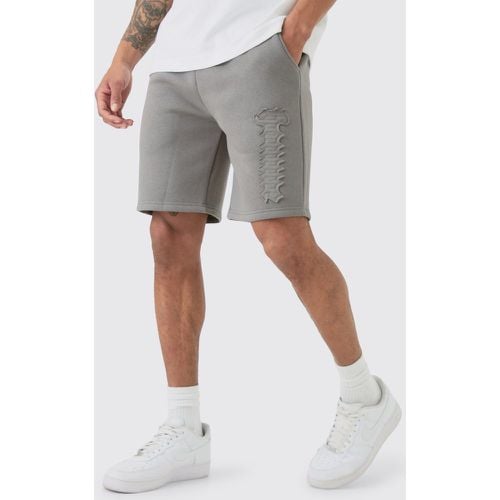 Pantalón Corto Holgado Con Aplique De Tela Propia Homme - boohoo - Modalova