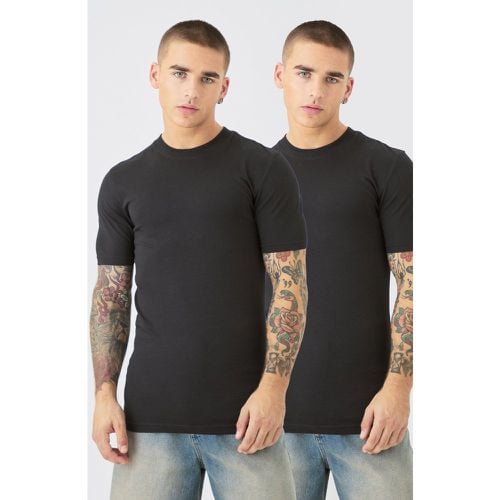 Pack De 2 Camisetas Ajustadas Al Músculo - boohoo - Modalova