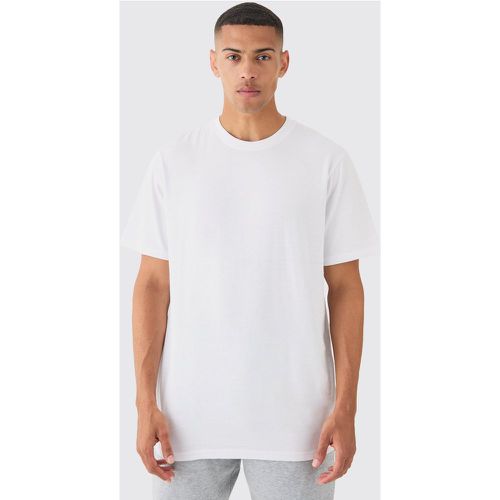 T-shirt lunga Basic a girocollo - boohoo - Modalova