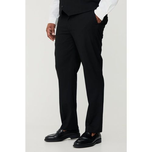 Plus Essential Regular Fit Suit Trouser In Black - boohoo - Modalova