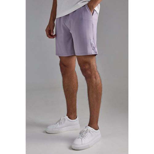 Pantalón Corto Holgado De Scuba Con Botones De Presión - boohoo - Modalova