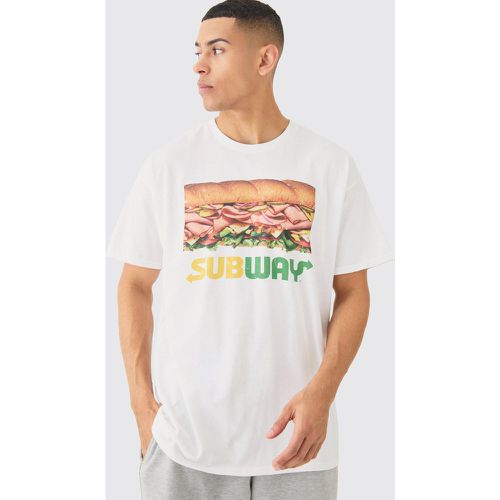 Camiseta Oversize Con Estampado De Subway - boohoo - Modalova