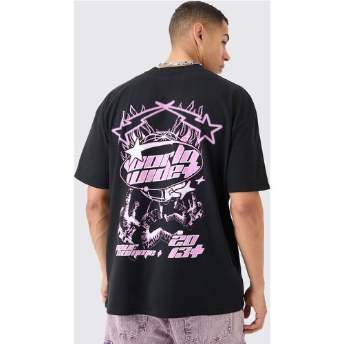 Camiseta Oversize Con Estampado Gráfico De Astronauta - boohoo - Modalova