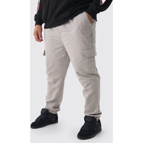 Pantalón Plus Cargo Ajustado, Gris - boohoo - Modalova