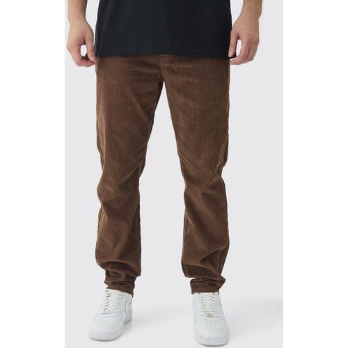 Pantalón Tall De Pana Ajustado Color Chocolate - boohoo - Modalova