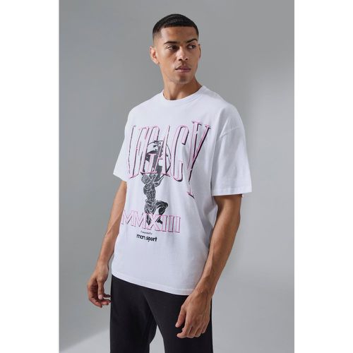 T-shirt oversize Man Active Legacy - boohoo - Modalova