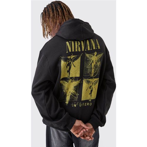 Sudadera Tall Oversize Con Capucha Y Estampado De Nirvana - boohoo - Modalova