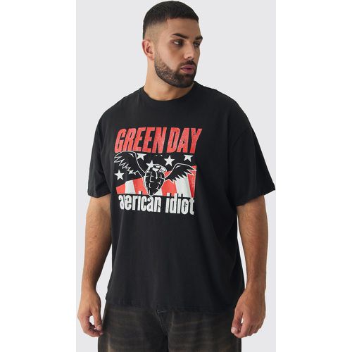 T-shirt Plus Size oversize ufficiale con stampa Green Day Band - boohoo - Modalova