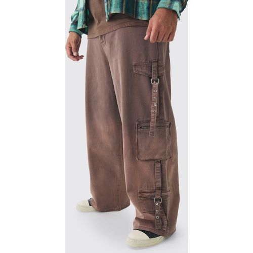 Pantalón Plus Cargo Holgado En Degradado - boohoo - Modalova