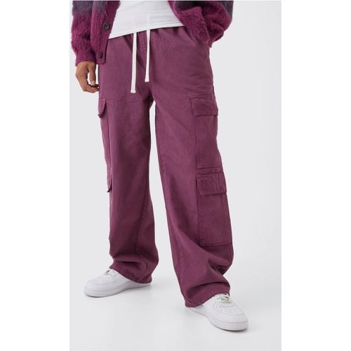 Pantalón Cargo Elástico Holgado - boohoo - Modalova