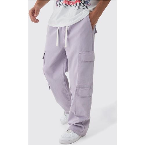 Pantalón Cargo Elástico Holgado - boohoo - Modalova